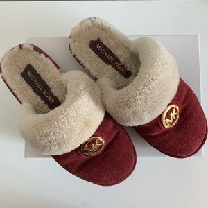 Michael Kors Red Slippers Size 7